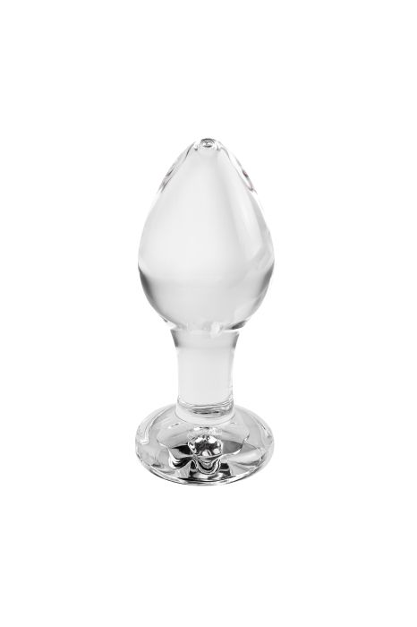 A&E PINK GEM GLASS PLUG MEDIUM