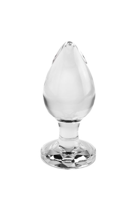 A&E PINK GEM GLASS PLUG LARGE