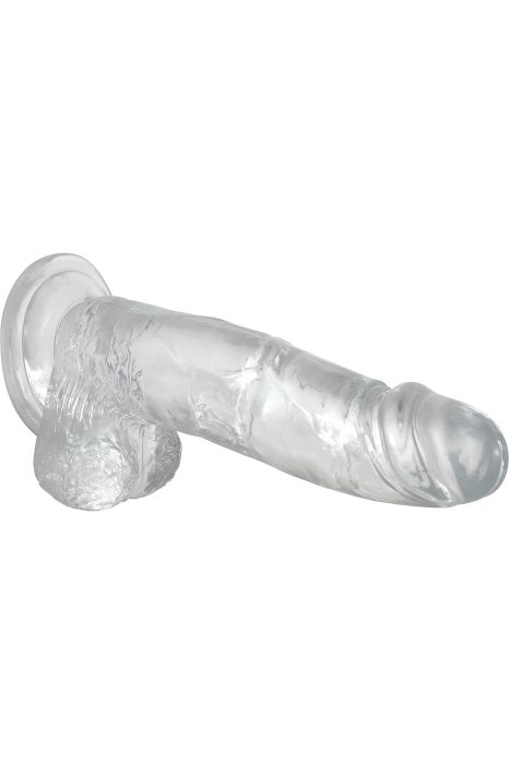 A&E CRYSTAL CLEAR 8 INCH DILDO