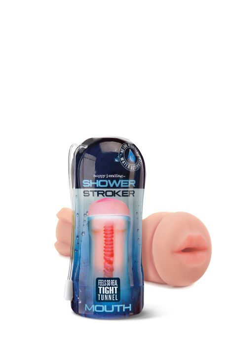 HAPPY ENDING SHOWER STROKER SELF LUBRICATING MOUTH