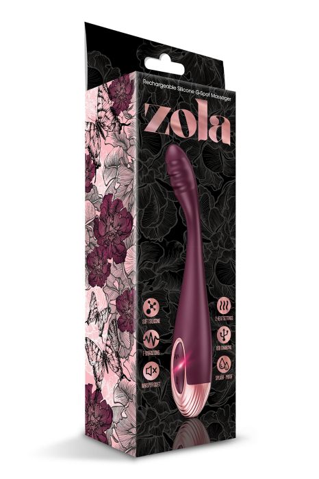 ZOLA RECHARGEABLE SILICONE WARMING G-SPOT MASSAGER