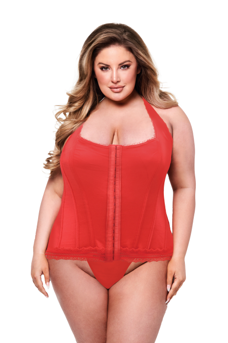 BACI BUSTIER RED, 3X/4X
