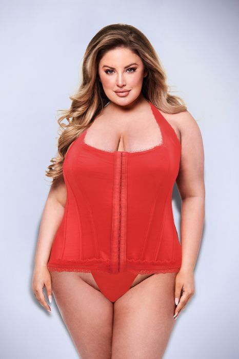 BACI BUSTIER RED, 3X/4X
