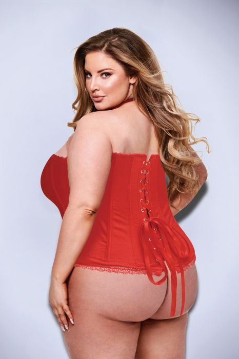 BACI BUSTIER RED, 3X/4X