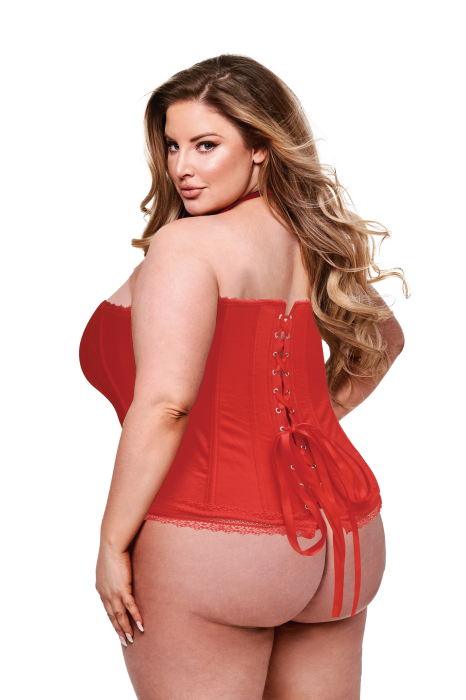 BACI BUSTIER RED, 3X/4X