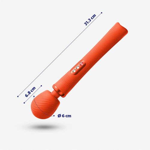 Fun Factory-Vim Weighted Rumble Wand Sunrise Orange