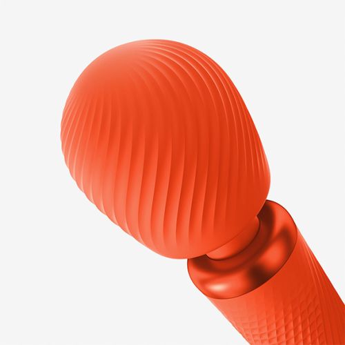 Fun Factory-Vim Weighted Rumble Wand Sunrise Orange