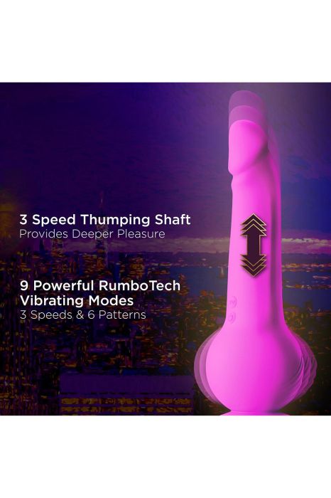 IMPRESSIONS NEW YORK GYROQUAKE DILDO PURPLE