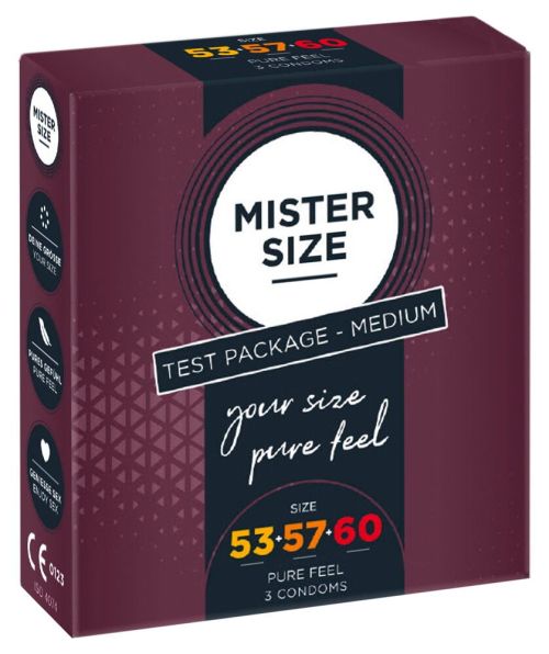 Test Package Medium3 condoms53, 57, 60 mm