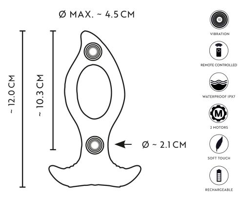 ANOS RC Butt Plug with a Hole 