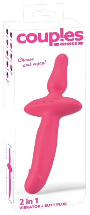 Couples Choice 2in1 Vibrator + Butt Plug 