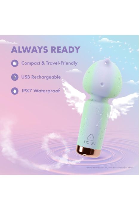 Unicorn Dreams Wand Vibrator-Blush-Play with me