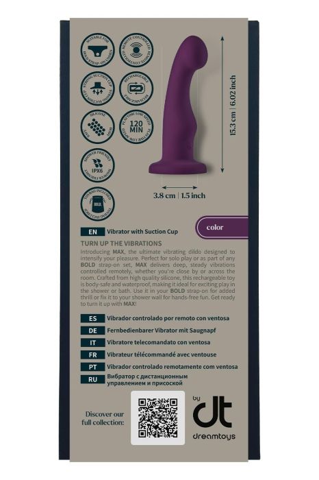 Max Remote Controlled Vibrator With Suction Cup
