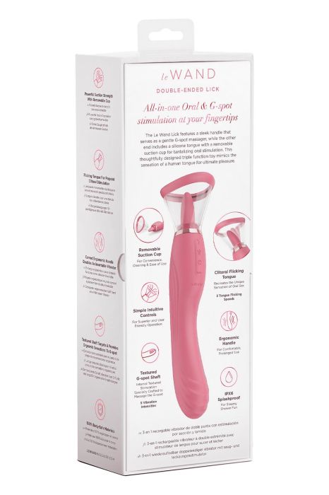 Lick 3-1 Double Ended Vibe With Licking Tongue Stimulator