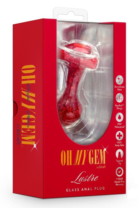Lustre Red Anal Plug