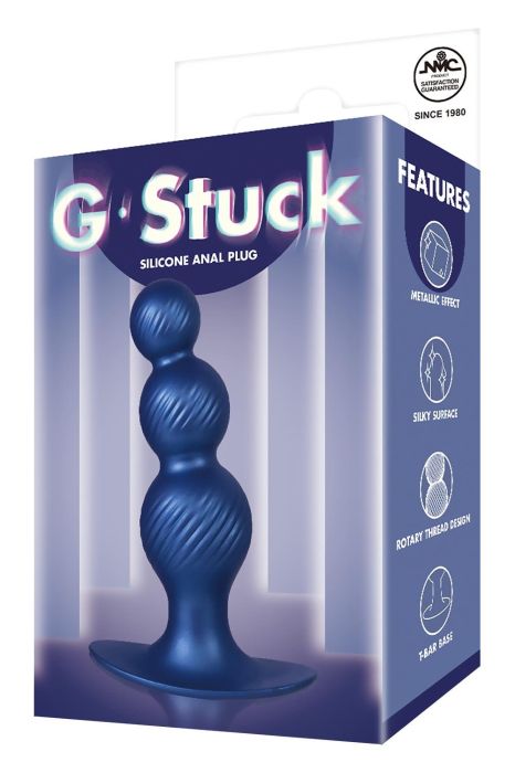 5 Inch Silicone Anal Plug In Metallic Blue