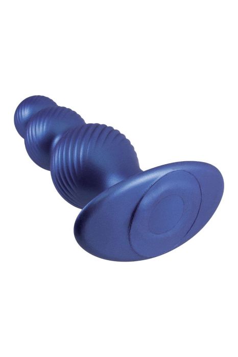 5 Inch Silicone Anal Plug In Metallic Blue