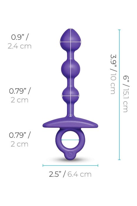 Zip Silicone Anal Beads