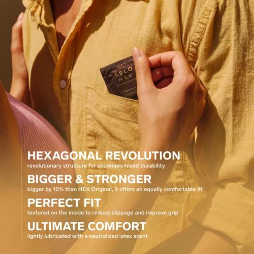 LELO HEX RESPECT XL 1-Condom