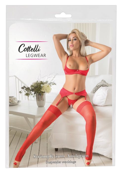 Stockings-Colour:red-Size:2