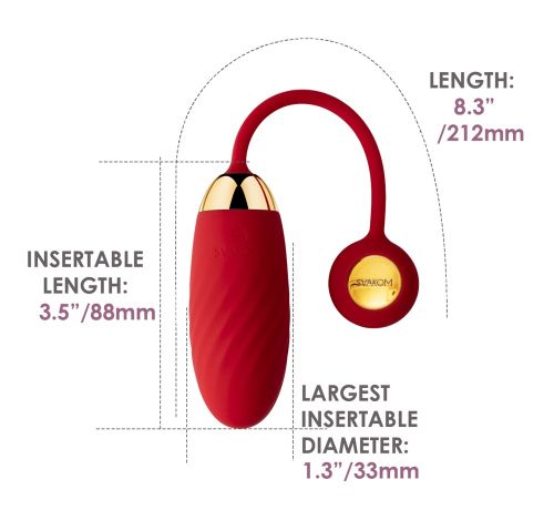 Интерактивно вибро яйце-Ella Neo-SVAKOM-контрол на дълги разстояния (по всяко време и навсякъде по света)