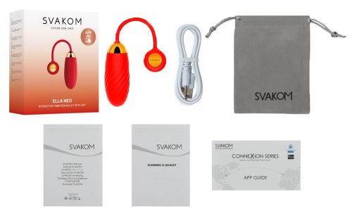 Интерактивно вибро яйце-Ella Neo-SVAKOM-контрол на дълги разстояния (по всяко време и навсякъде по света)
