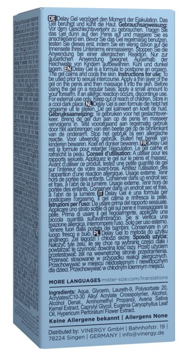 Delay Gel-Mister Size-50 ml