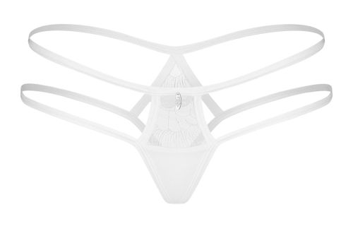 Obsessive Arrowel Thong- Colour:white-Size:S/M