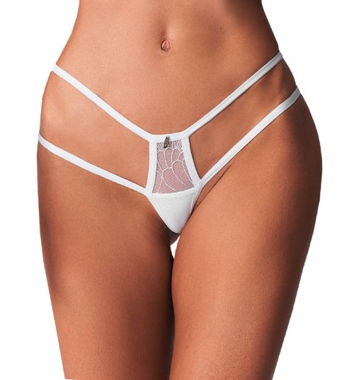 Obsessive Arrowel Thong- Colour:white-Size:S/M