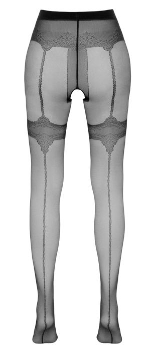 Cottelli LEGWEAR Suspender Crotchless Tights-Size:2