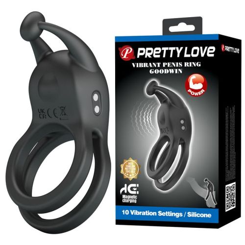 PRETTYLOVE Goodwin Vibrating Double Cock Ring