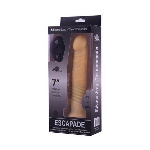 Gode vibrant et rotatif THE COMMANDER 19 x 3.7cm