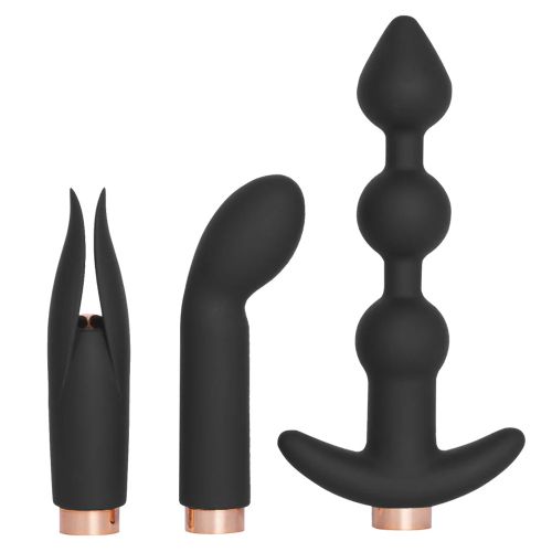 Aphrodisia Premium Pleasure Kit 4 в 1 – Вибратор с 3 приставки, 10 режима и USB зареждане