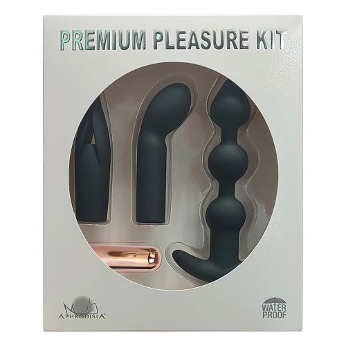 Aphrodisia Premium Pleasure Kit 4 в 1 – Вибратор с 3 приставки, 10 режима и USB зареждане