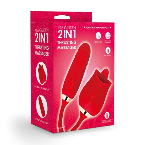 Kiss Garden 2 IN 1 Thrusting Massager