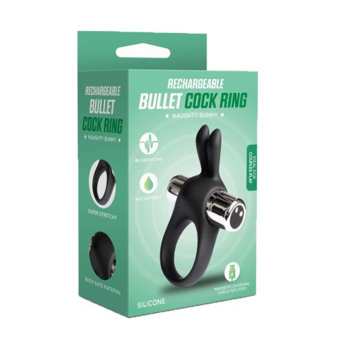 Rechargeable Cock Ring Naughty Bunny