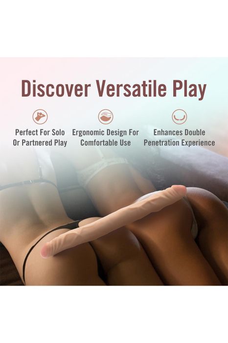 Plus 14” Posable Double Dong Beige