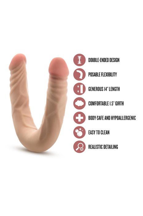 Plus 14” Posable Double Dong Beige