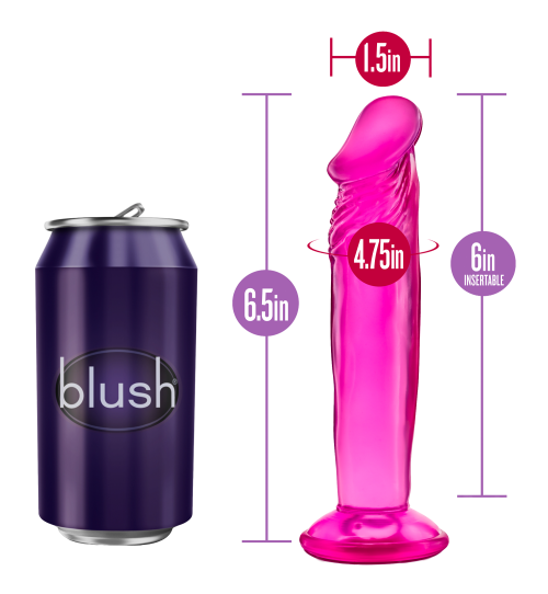 B YOURS SWEET N SMALL 6INCH DILDO PINK