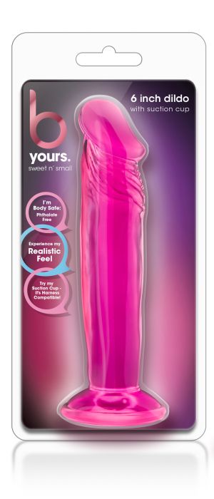 B YOURS SWEET N SMALL 6INCH DILDO PINK