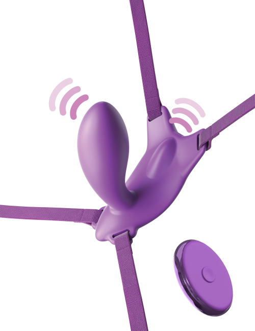 Ultimate G-Spot Butterfly Strap-On Purple