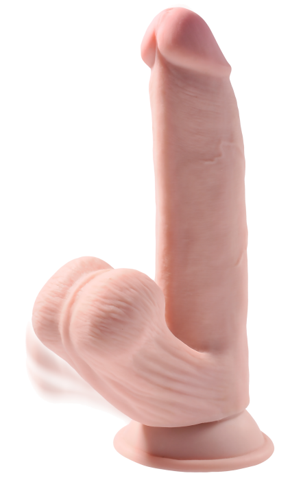 8 Inch Triple Density Cock With Swinging Balls Light