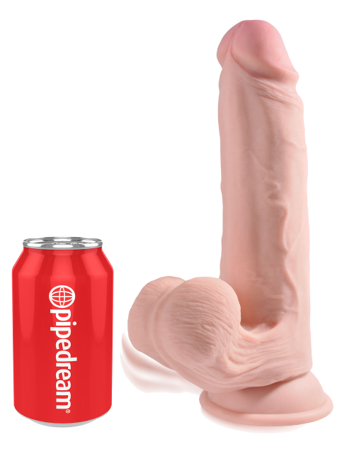9 Inch Triple Density Cock With Swinging Balls Light