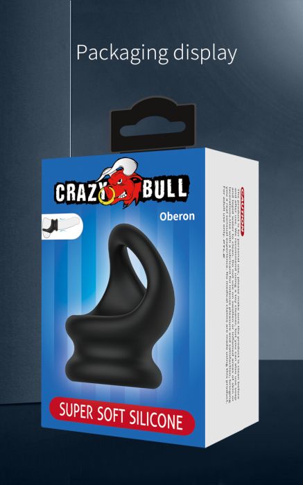Силиконов ерекционен пръстен за пенис и тестиси Crazy Bull Oberon