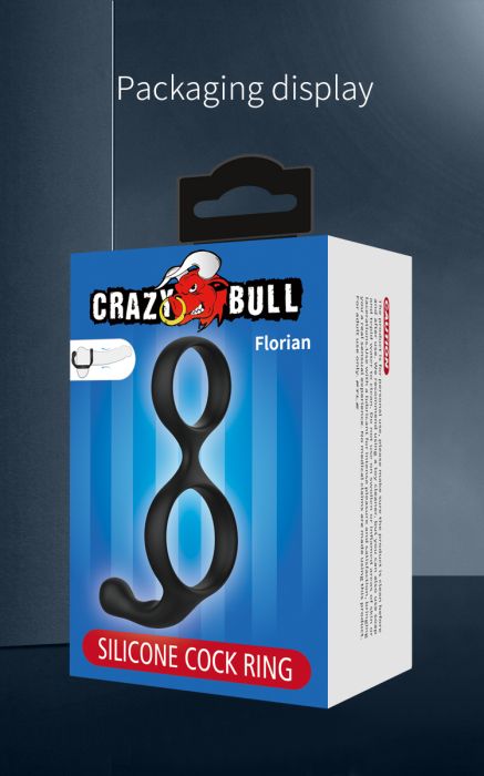 Класически силиконов ерекционен пръстен Crazy Bull Florian