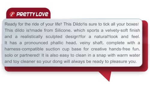 Pretty Love Curtis 6.8" Super Soft Liquid Silicone Dildo
