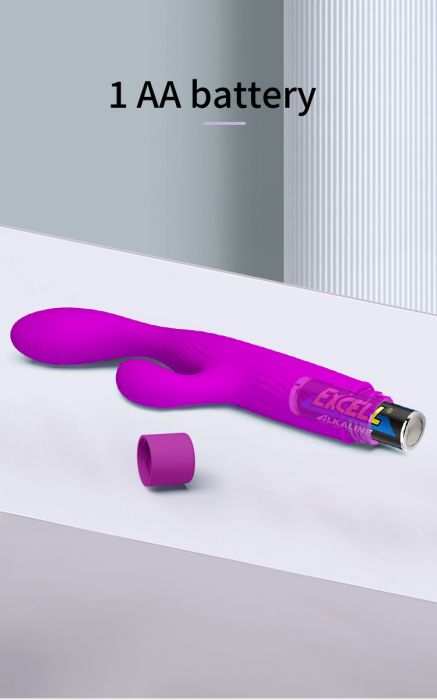 Гъвкав силиконов вибратор тип зайче за G-точка и клитор Pretty Love Josie – 18.5