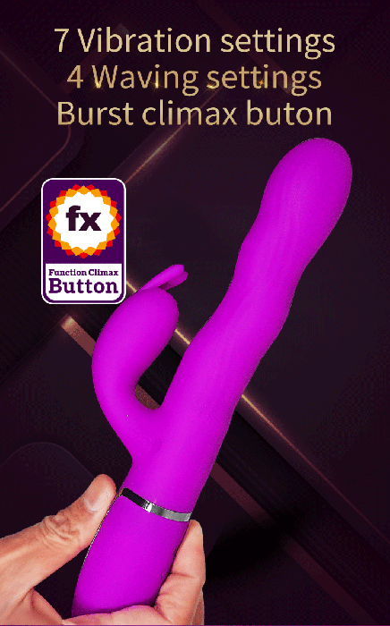 Силиконов вибратор за G-точка и клитор с пулсиращи вълни Pretty Love Laursen– 25.2 см
