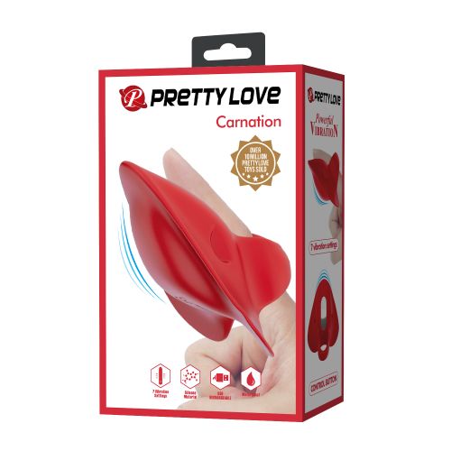 Силиконов вибратор за пръст  Pretty Love Carnation