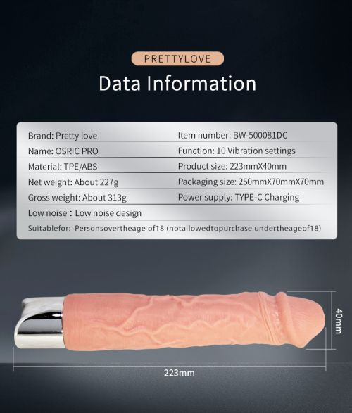 OSRIC PRO FLEXIBLE REALISTIC VIBRATOR